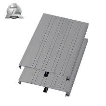 revêtement en poudre gris profilé de plancher de patio en aluminium